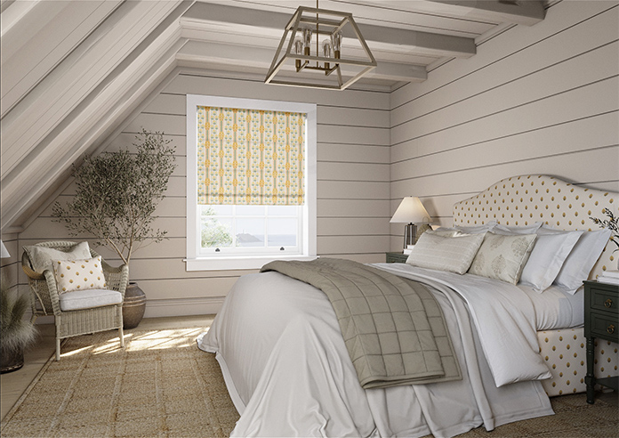Petal & Block Jaipur Stripe, Marigold - Twist&Fit Roman Blind - Image 7